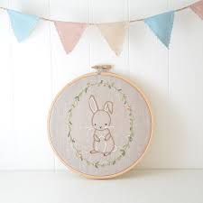 Bunny rabbit embroidery patterns that are prone to multiplication. Little Bunny Hand Embroidery Pdf Pattern Instructions En