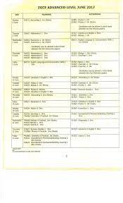 Zimbabwe School Examinations Council Zimsec Public Relations June 2017 Advanced Level Timetable Facebook