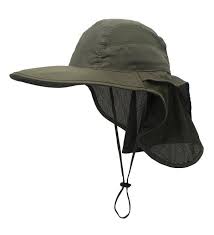 Outdoor Neck Flap Sun Hat Large Brim Sun Protection Bucket Fishing Hats Army Green C917yykdwds Sun Hats Hats For Men Army Green