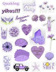 97 Reference Of Light Purple Aesthetic Stickers In 2020 Tumblr Stickers Iphone Case Stickers Hydroflask Stickers