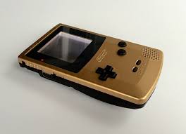 Gold Matte Black Backlit Nintendo Gameboy Color Gameboy Nintendo Matte Gold