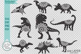 Download Mandala Floral Dinosaurs Bundle Cut Out Templates Svg Dxf Pdf By Kartcreation Thehungryjpeg Com