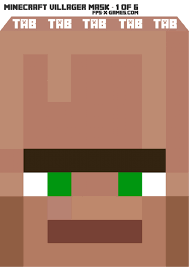 But the video game has become so popular among children and adolescents that it bears the title as the most watched video game on youtube. Minecraft Villager Mask Template Printable Pdf Download
