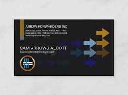 Colorful Directional Arrows Logistics Manager Business Card Zazzle Com Logistics Management Business Template Negative Space Design