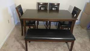 Get the perfect chairs for all your dining needs today. 6 Piece Padded Dining Set With Bench Big Lots