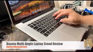 I mainly wanted to elevate one of my two laptops so i could. Boyata Multi Angle Laptop Stand Review Youtube