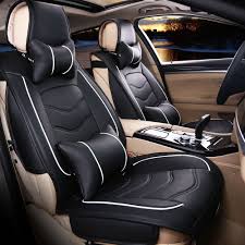 Free Shipping Luxury Leather Car Seat Cover Universal Black Beige Gray Sport Car Seat Covers Whole Surr Car Seats Leather Car Seat Covers Sports Car Seat Cover