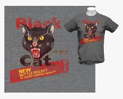 Sizes vary so please use measurements for best idea on fit. Black Cat Bottle Rocket T Shirt Black Cat Fireworks Hd Png Download Transparent Png Image Pngitem