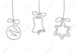 Continuous One Line Drawing Of Christmas Symbols Border With In 2020 Xmas Drawing Line Drawing Line Art Drawings