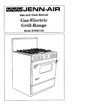 Power range down by turning off the circuit breaker(s) for one (1) minute. Jenn Air Range Stove Oven Repair Manual Svd8310s Manualzz