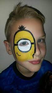 minion face painting idea face painting easy face painting kids face paint