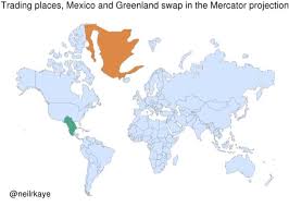 The mercator projection is a useful navigation tool, as a straight line on a mercator map indicates a straight course, but it is not a practical world map, because of distortion of scale near the poles. Fan Maps Showing The Distortion Of The Mercator Map