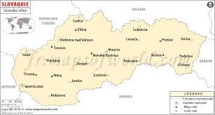 Carte administrative de la slovaquie pdf. Slovaquie Villes Carte Les Grandes Villes En Slovaquie
