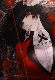 Kakegurui yumeko jabami red eyes fanart sticker. Red Eyes Hime Cut Big Boobs Jk Lying On Back Looking At Viewer Juicy Lips Parted Lips Long Hair Fingernails Pale Blunt Bangs Schoolgirl Uniform Anime Anime Girls Digital Art Vertical 2d