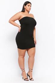 Plus Size Mini Tube Dress 10 90 Fashion Ootd Outfit Oufits Moda Plussize Dress Dresses Plussizeclothing Plus Mini Tube Dress Fashion Lil Black Dress