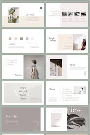 Neutral Powerpoint Template Dizajn Zhurnalnogo Maketa Portfolio Veb Dizajn Dizajn Prezentacii