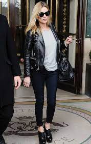Kate Moss J Brand 485 Luxe Sateen Super Skinny Black 1 E1393963112491 Jpg Kate Moss Outfit Fashion Kate Moss Style