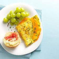 Cheesy Chive Omelet Recipe Easy Egg Recipes Recipes Omelet