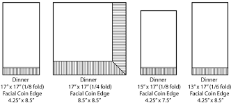 Napkin Sizes Napkins Only