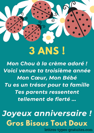 Modeles Textes Pour Souhaiter Bon Anniversaire A Un Enfant De 3 Ans Fille Niece Fils P Texte Anniversaire Chanson Pour Anniversaire Texte Anniversaire 80 Ans