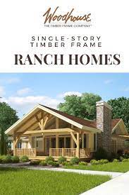 See more ideas about ranch style homes, house plans, ranch style. Our Favorite Timber Frame Ranch Homes Woodhouse The Timber Frame Company Porch House Plans Ranch House Timber Frame House