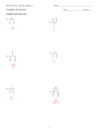 Get algebra 2 help in seconds. Complex Fractions