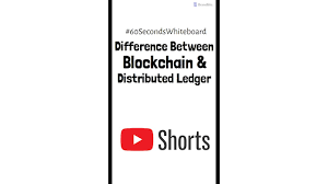 Do you know the difference? Difference Between Blockchain And Distributed Ledger Technology Shorts Youtube