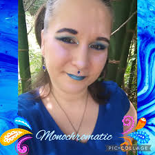 💙Happy Tuesday Beauties💙 Hope you are ALL doing well! Today a beautiful  friend challenged me to do a Monochromatic blue make-up look and I was very  inspired! I hope I did her