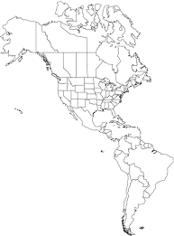 Americas Outline Map Worldatlas Com North America Map America Map South America Map