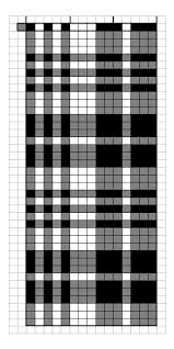 Neutral Plaid Chart For Knitting Intarsia Knitting