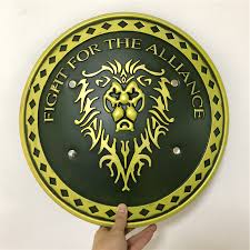 Us 14 99 Movie Game Anime 1 1 Gold Lion King Justice Round Shield Action Figure Model Halloween Cosplay Prop Pu Weapon Kids Role Gift In Toy Swords