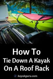 How to store a ratchet strap for custom applications. How To Tie Down A Kayak On A Roof Rack Strap To Car Kayak Guru