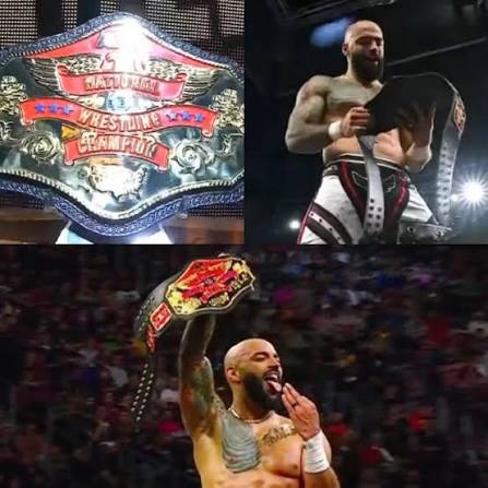 BREAKING: Ricochet becomes the very first AEW National Champion in history  at Full Gear🚨 Ricochet wins the Casino Gauntlet to become the inaugural  AEW National Champion…AHAAA! #WWE #AEWFullGear #TripleH #Ricochet