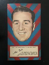 1953 VFL Argus Football Portraits, Card Jack Gaffney #53 Fitzroy