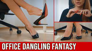 ASMR - Dangling My Shoe and Teasing You in the Office - YouTube