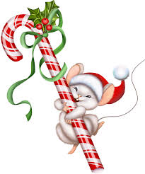 Christmas Candy Cane And Mouse Png Clipart Christmas Art Christmas Mouse Vintage Christmas Cards