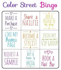 Free Bingo Games To Play On Facebook Color Street Nail Bar Bingo Color Street Color Street Nails Street Game