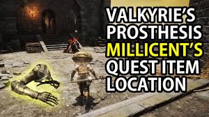 ELDEN RING - VALKYRIE'S PROSTHESIS LOCATION IN SHADED CASTLE FOR MILLICENT'S  QUEST - YouTube