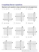 Slope intercept graphing lines and killing zombies answer key. Graphing Lines