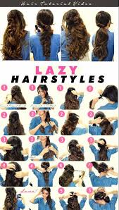 Looking for some easy hairstyles for school girls? Hairstyle Fast And Beautiful 5 Ideas For Hairstyles Fast And Beautiful Best Hairstyle Lazy Hairstyles Hair Styles Long Hair Styles