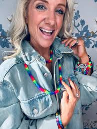 Matte Neon Czech Glass Pony Bead Necklace