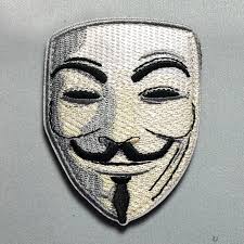 ANONYMOUS MASK Flag Patch Morale Embroidery Tactical Uniform Pirates Skull  Bones 3x2 Calico Jack Liberty Or Death Totenkopf Crossbones