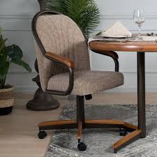 Dine in classic comfort with the regal bucket seat standard dining chair with arms on casters. Htiigzkqco6cxm