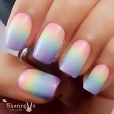Pastel rainbow unicorn nails | acrylic nails. Pastel Rainbow Acrylic Nails New Expression Nails