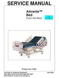 A hospital in new jersey has over 500 with the same problem. Hill Rom Advanta P1600 Service Manual Pdf Download Manualslib