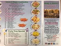 We recently visited a huge all you can eat chinese buffet and i wanted to share all the great variety of chinese/asian/american food they had to offer. Menu Of Ming S Buffet In Camden Sc 29020