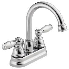 Turn off the water to your faucet and remove the handle (fig. P299685lf Two Handle Bathroom Faucet
