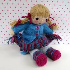 Magenta Jayne Toy Doll Knitting Pattern Pdf Instant Etsy Knitting Patterns Knitting Doll Toys