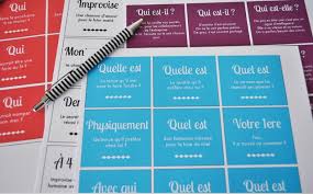 Le jeu des z'amours mariage : Evjf Printable De Cartes Questions Defis