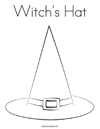 Show your kids a fun way to learn the abcs with alphabet printables they can color. Witch S Hat Coloring Page Witch Hat Halloween Coloring Book Witch Coloring Pages